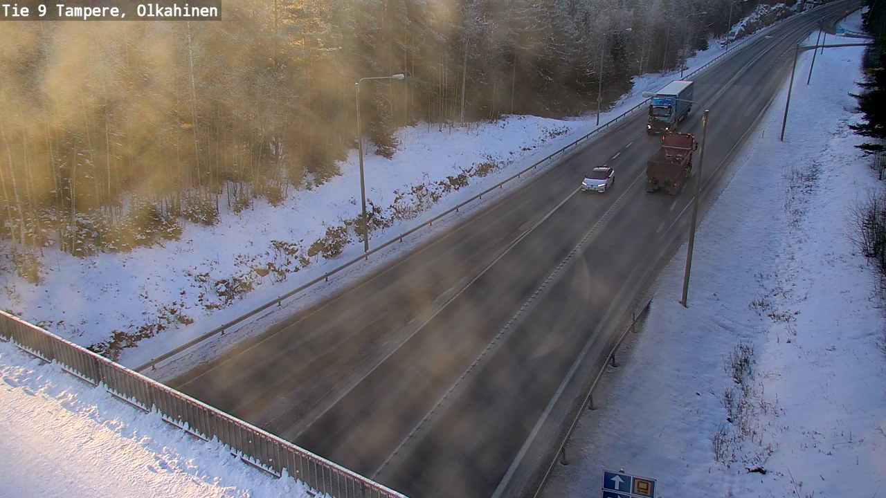 Weather Camera Image Väg 9 Tammerfors, Olkahinen, Tampere, Pirkanmaa