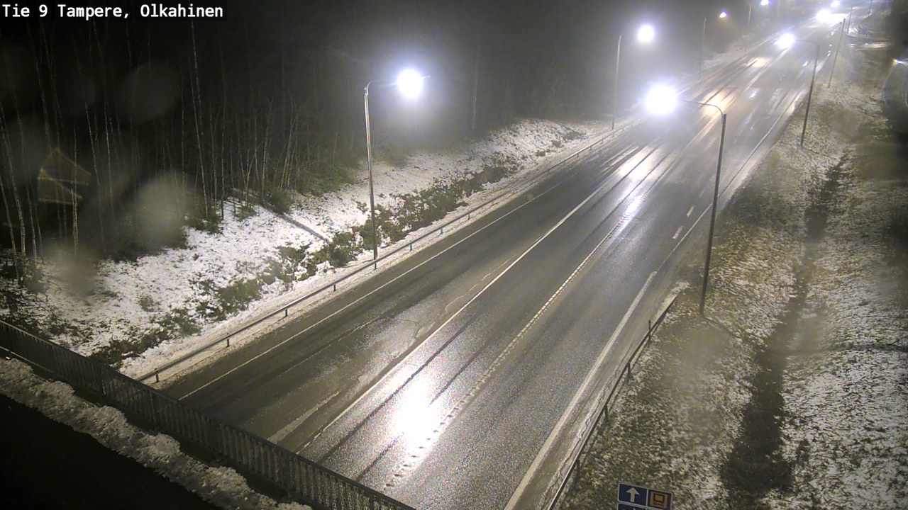 Weather Camera Image Väg 9 Tammerfors, Olkahinen, Tampere, Pirkanmaa