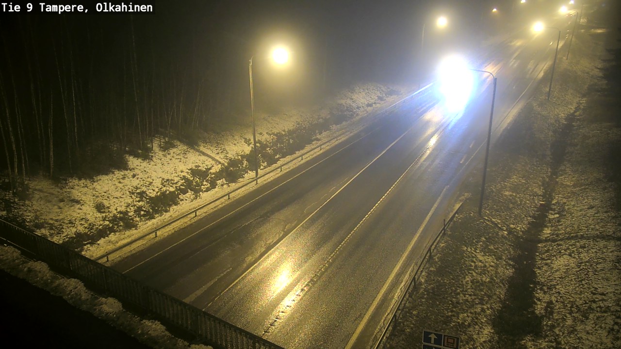 Weather Camera Image Väg 9 Tammerfors, Olkahinen, Tampere, Pirkanmaa