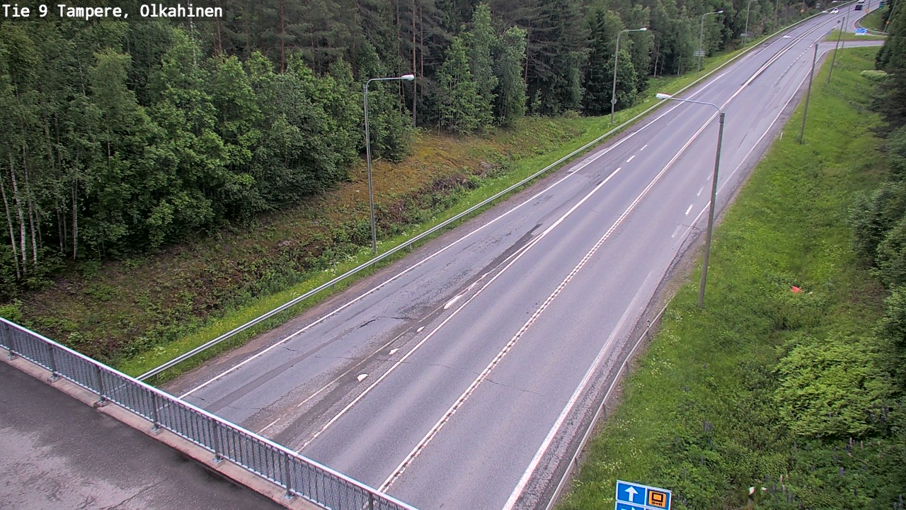 Weather Camera Image Road 9 Tampere, Olkahinen, Tampere, Pirkanmaa