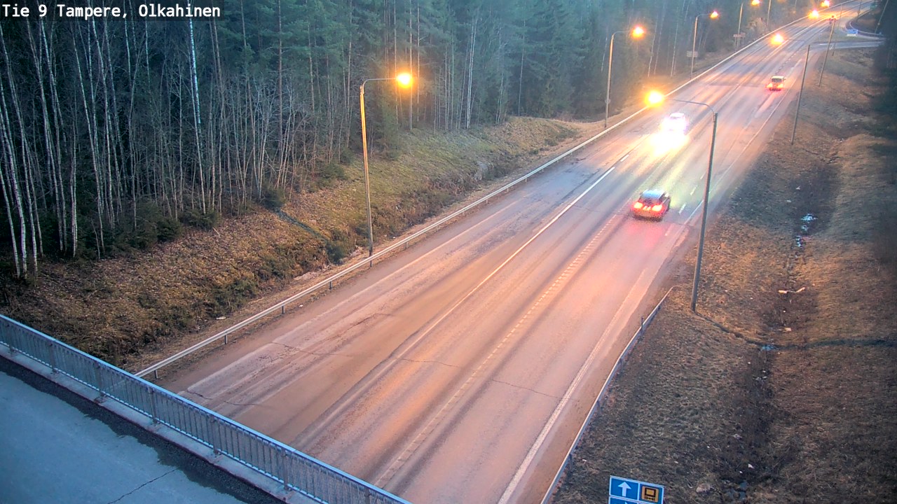 Weather Camera Image Väg 9 Tammerfors, Olkahinen, Tampere, Pirkanmaa