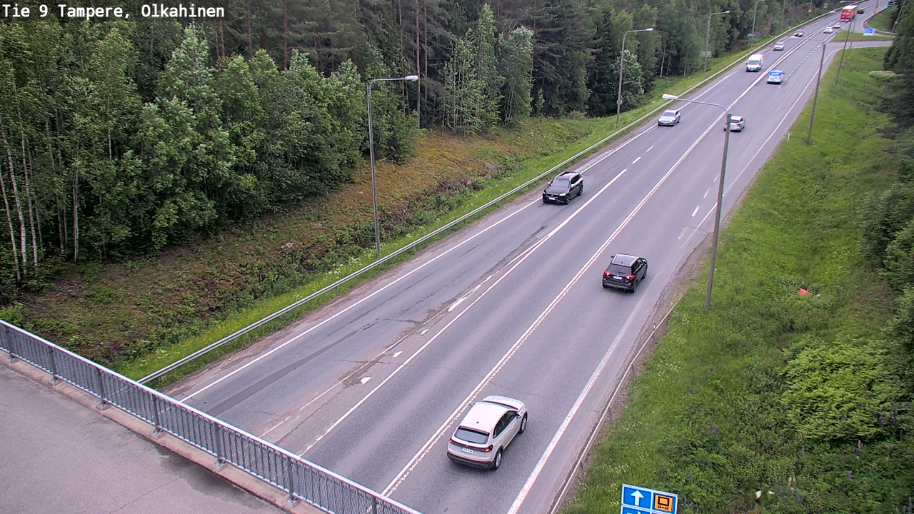 Weather Camera Image Väg 9 Tammerfors, Olkahinen, Tampere, Pirkanmaa