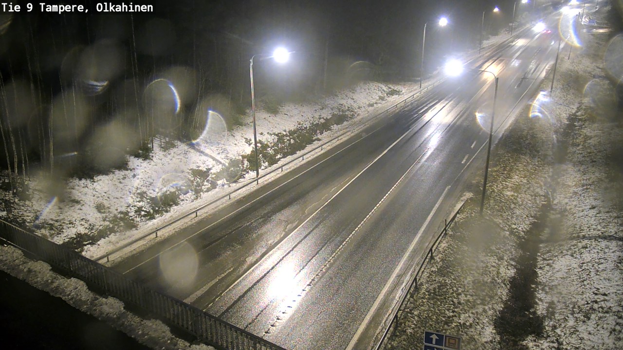 Weather Camera Image Väg 9 Tammerfors, Olkahinen, Tampere, Pirkanmaa
