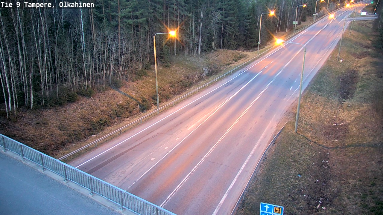 Weather Camera Image Road 9 Tampere, Olkahinen, Tampere, Pirkanmaa