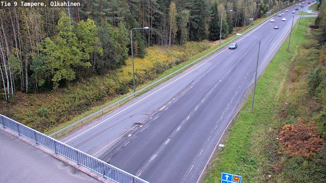 Weather Camera Image Road 9 Tampere, Olkahinen, Tampere, Pirkanmaa