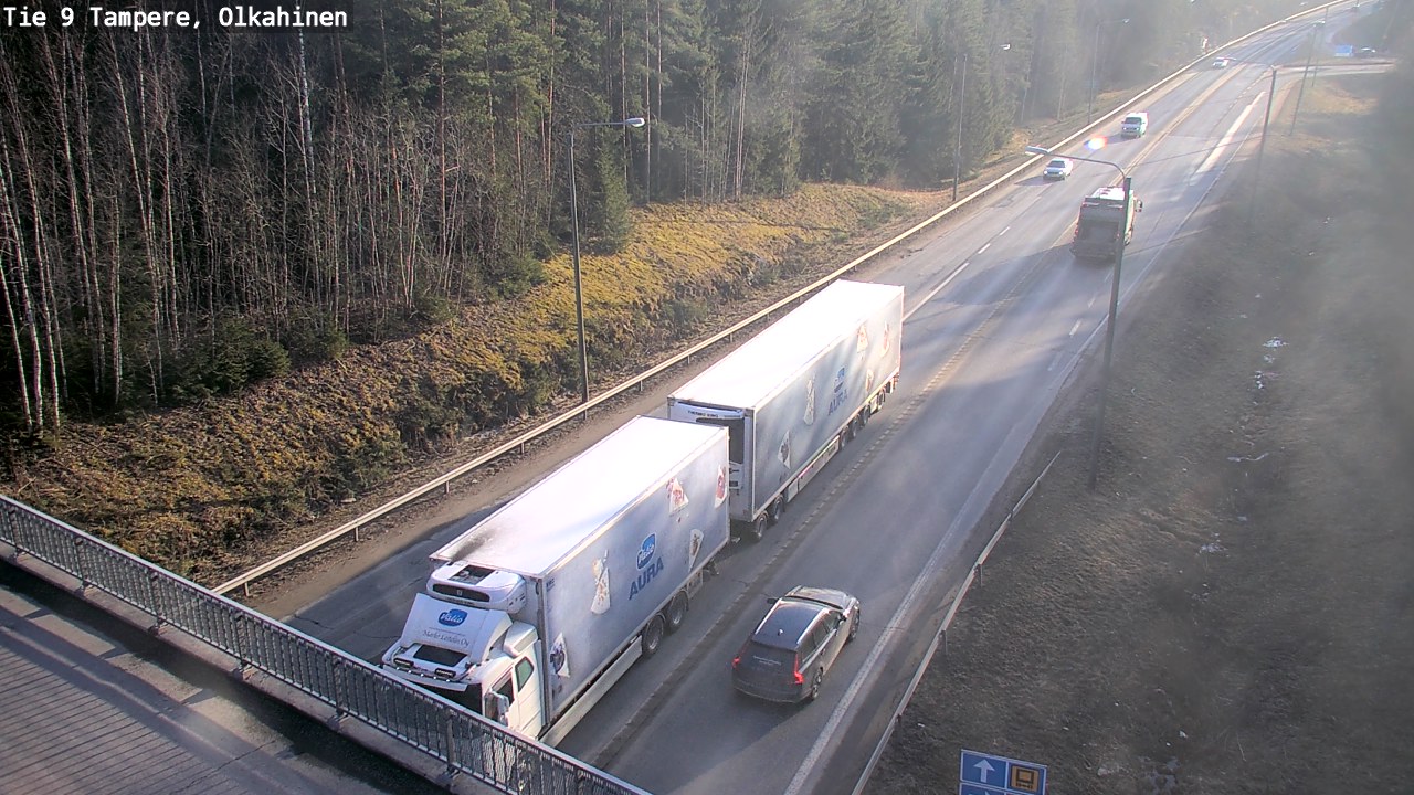 Weather Camera Image Road 9 Tampere, Olkahinen, Tampere, Pirkanmaa