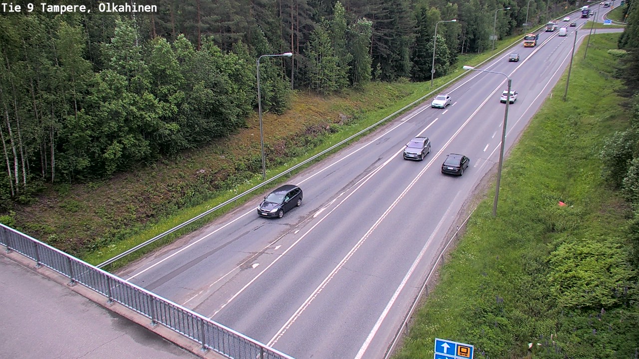Weather Camera Image Road 9 Tampere, Olkahinen, Tampere, Pirkanmaa