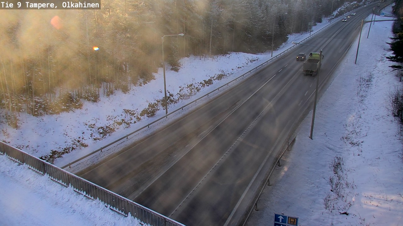 Weather Camera Image Väg 9 Tammerfors, Olkahinen, Tampere, Pirkanmaa