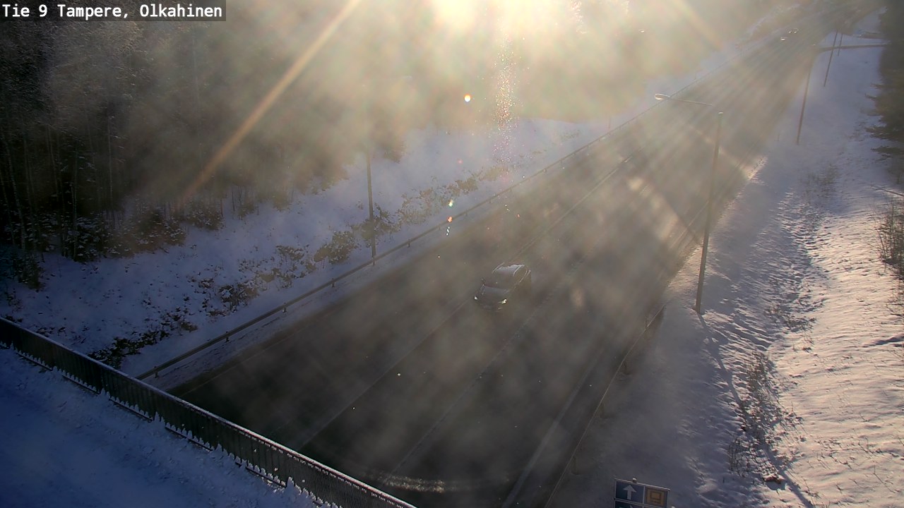 Weather Camera Image Väg 9 Tammerfors, Olkahinen, Tampere, Pirkanmaa