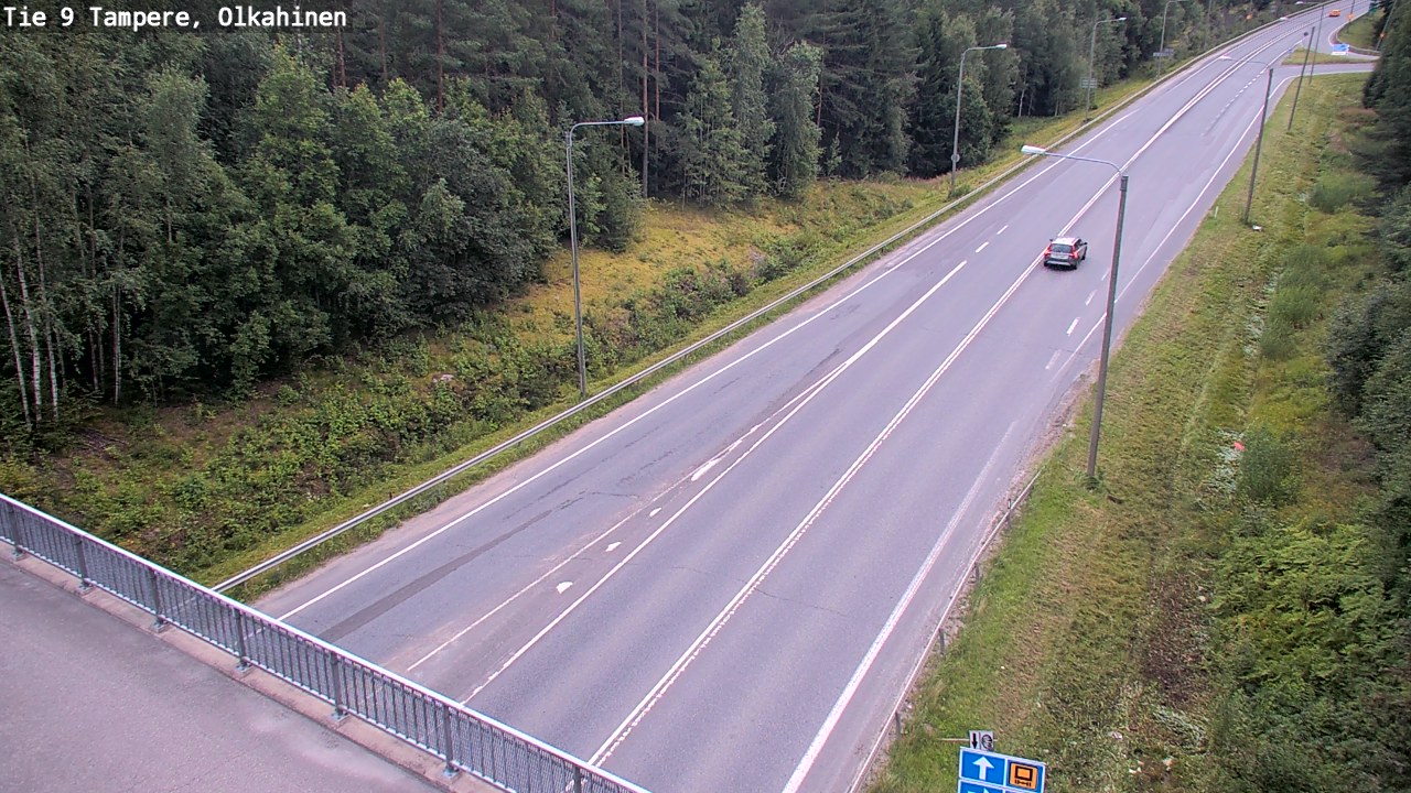 Weather Camera Image Road 9 Tampere, Olkahinen, Tampere, Pirkanmaa
