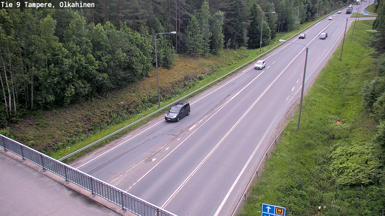 Weather Camera Image Väg 9 Tammerfors, Olkahinen, Tampere, Pirkanmaa