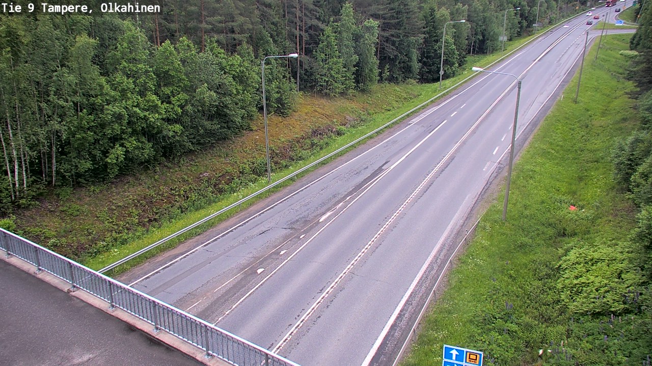 Weather Camera Image Road 9 Tampere, Olkahinen, Tampere, Pirkanmaa