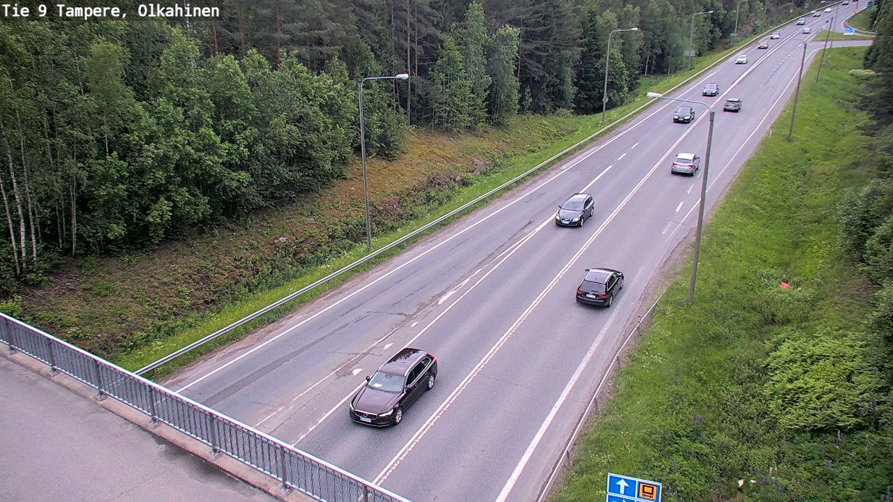Weather Camera Image Väg 9 Tammerfors, Olkahinen, Tampere, Pirkanmaa