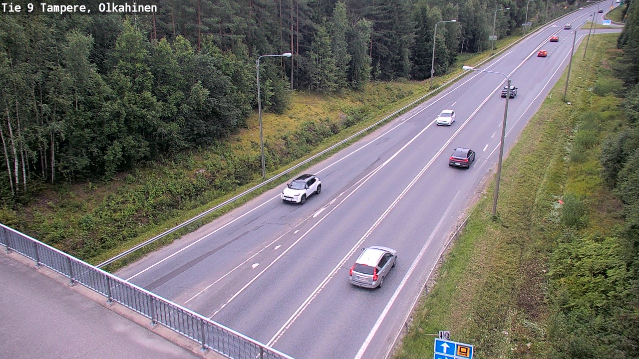 Weather Camera Image Road 9 Tampere, Olkahinen, Tampere, Pirkanmaa