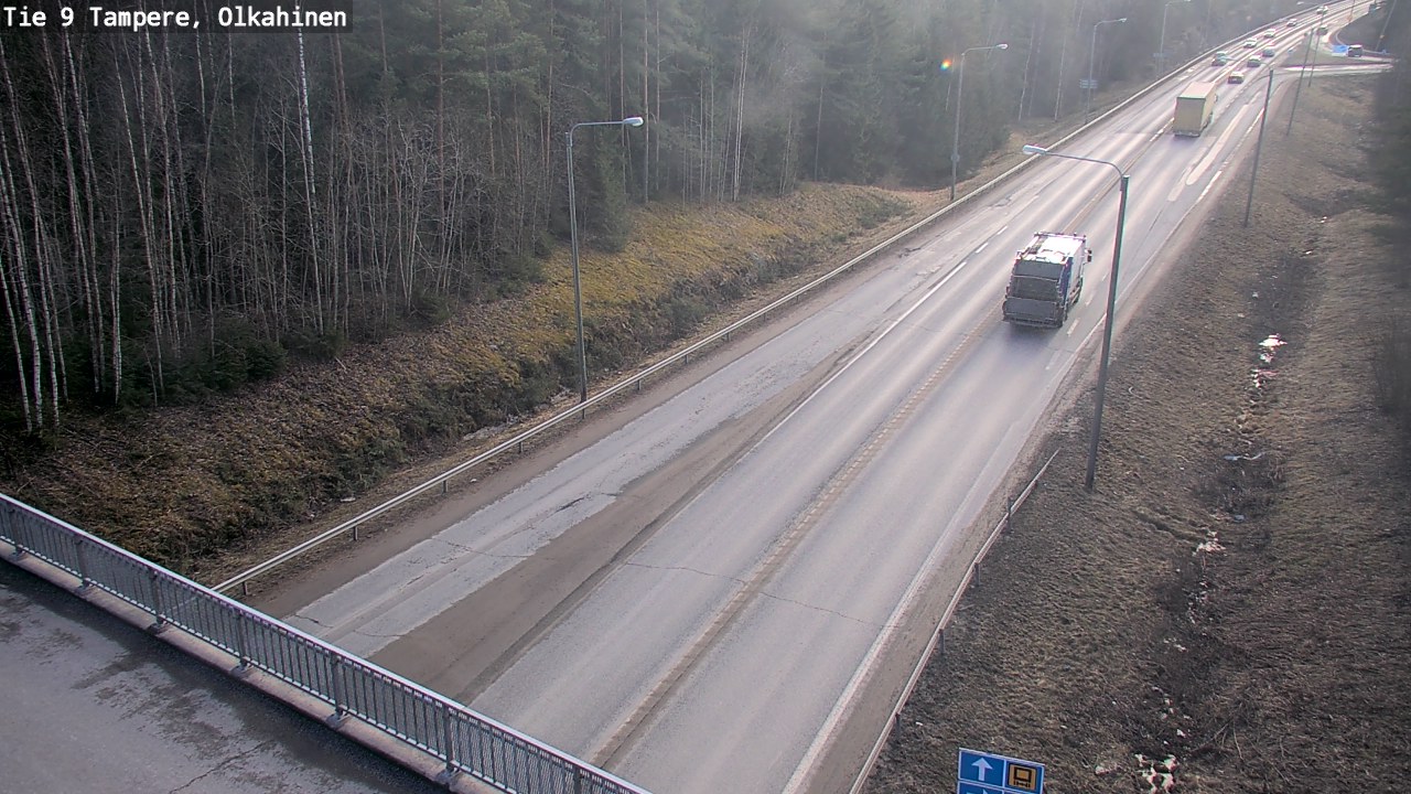 Weather Camera Image Road 9 Tampere, Olkahinen, Tampere, Pirkanmaa
