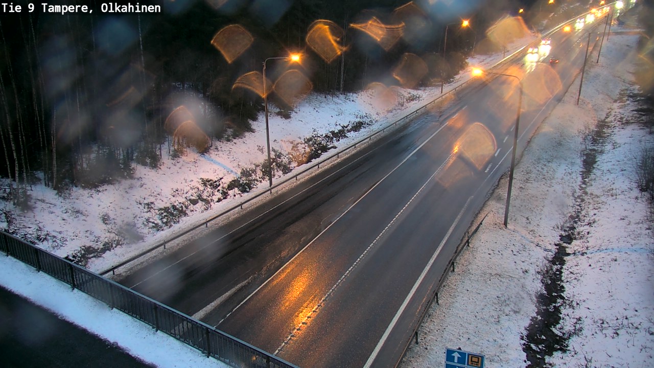 Weather Camera Image Väg 9 Tammerfors, Olkahinen, Tampere, Pirkanmaa