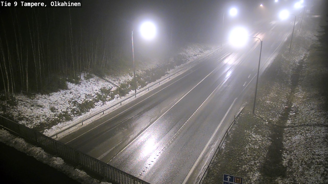Weather Camera Image Väg 9 Tammerfors, Olkahinen, Tampere, Pirkanmaa