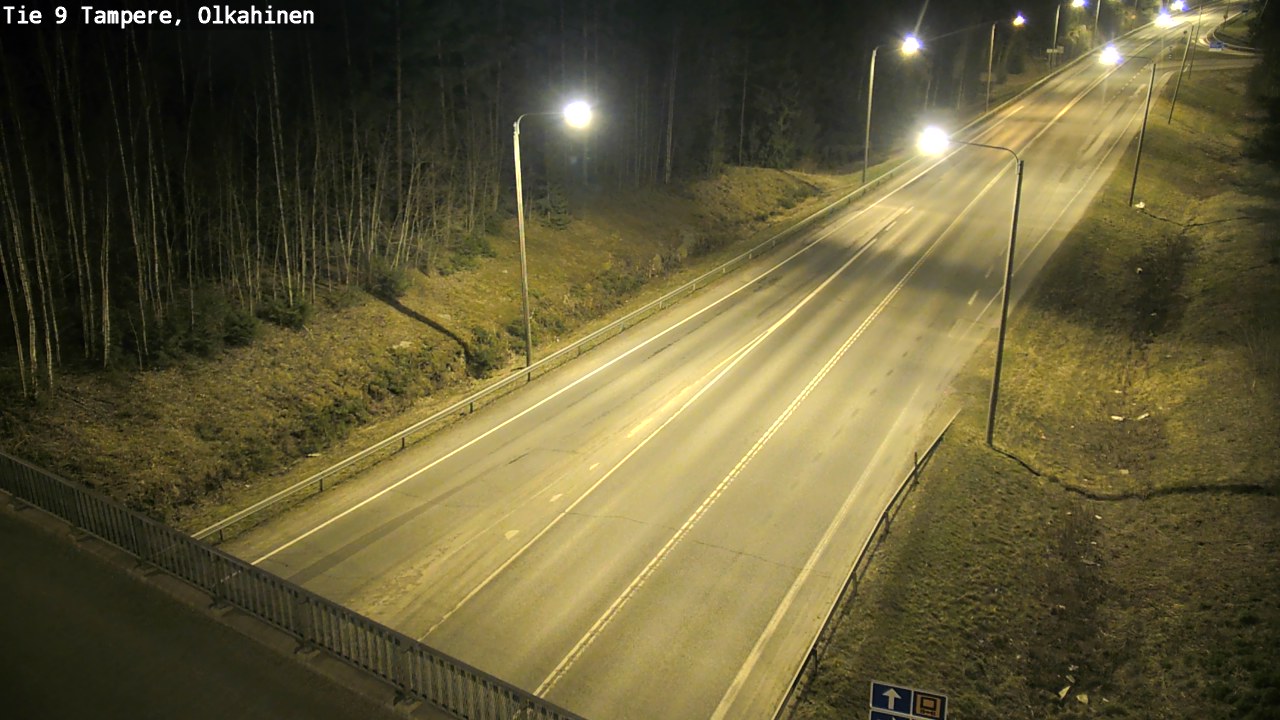 Weather Camera Image Road 9 Tampere, Olkahinen, Tampere, Pirkanmaa