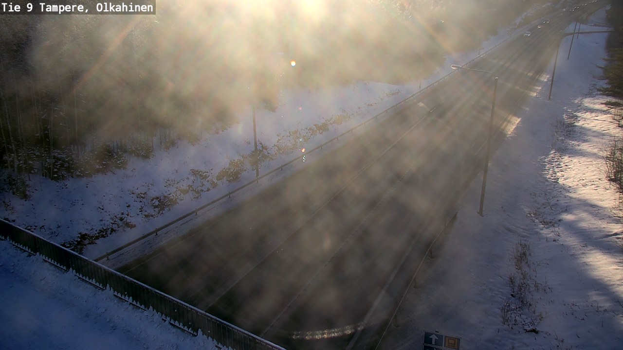 Weather Camera Image Väg 9 Tammerfors, Olkahinen, Tampere, Pirkanmaa