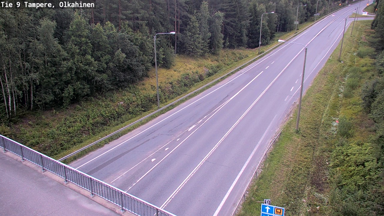 Weather Camera Image Road 9 Tampere, Olkahinen, Tampere, Pirkanmaa