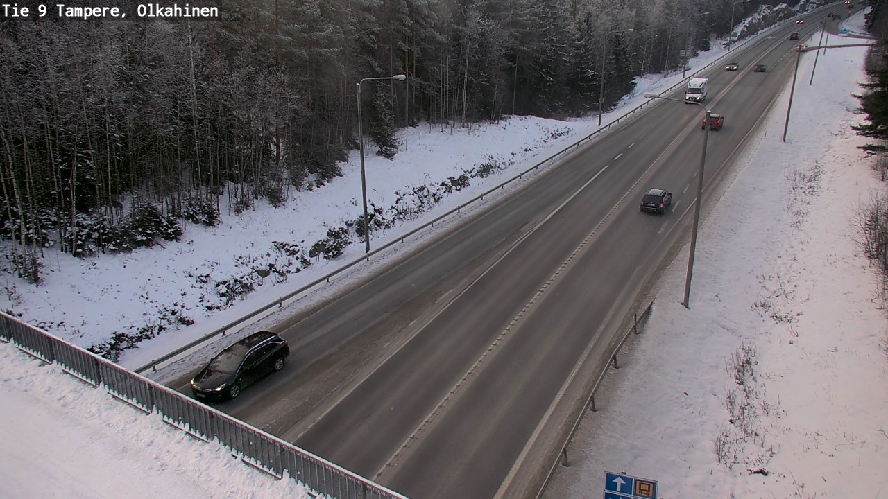 Weather Camera Image Väg 9 Tammerfors, Olkahinen, Tampere, Pirkanmaa