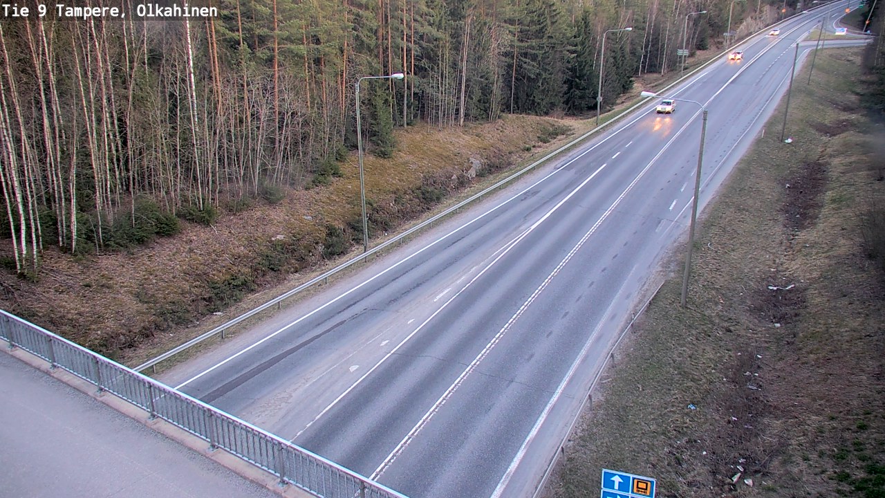 Weather Camera Image Road 9 Tampere, Olkahinen, Tampere, Pirkanmaa