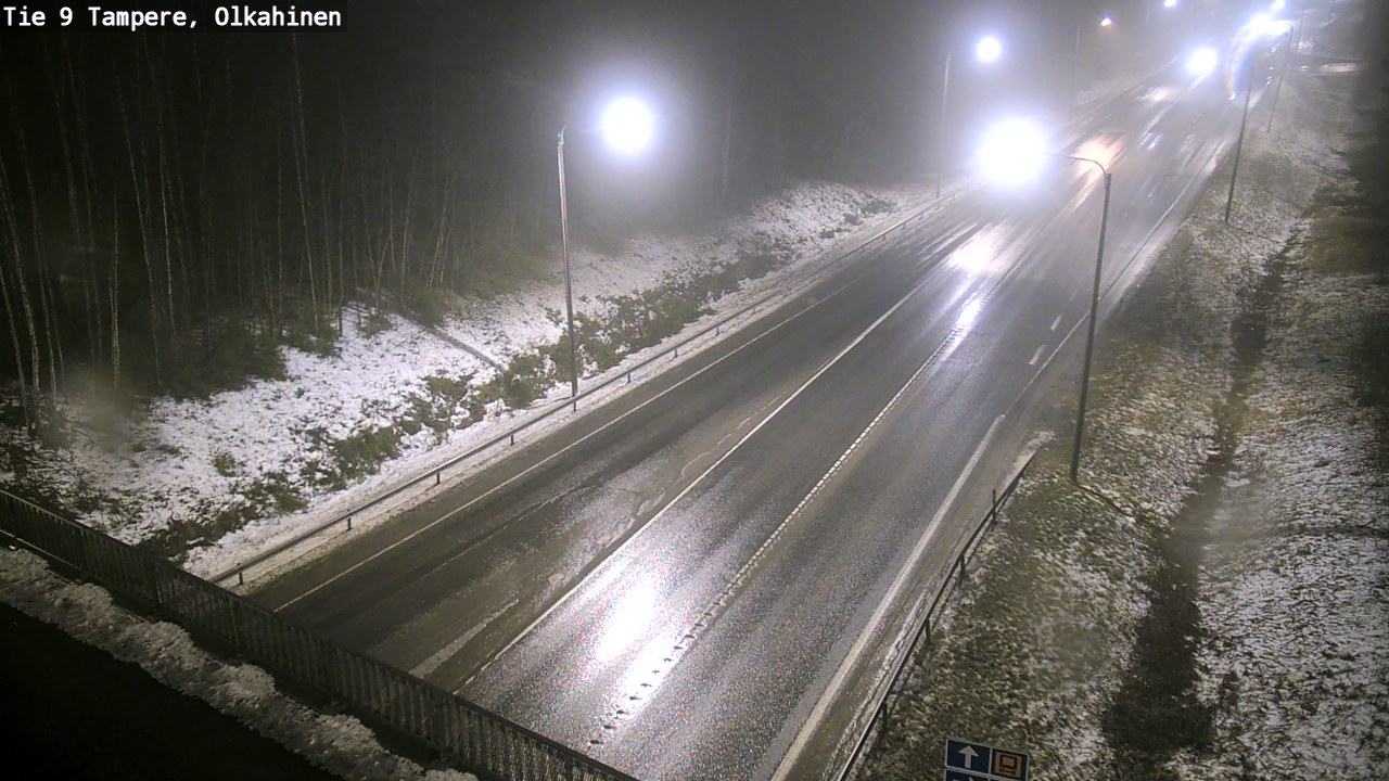 Weather Camera Image Väg 9 Tammerfors, Olkahinen, Tampere, Pirkanmaa