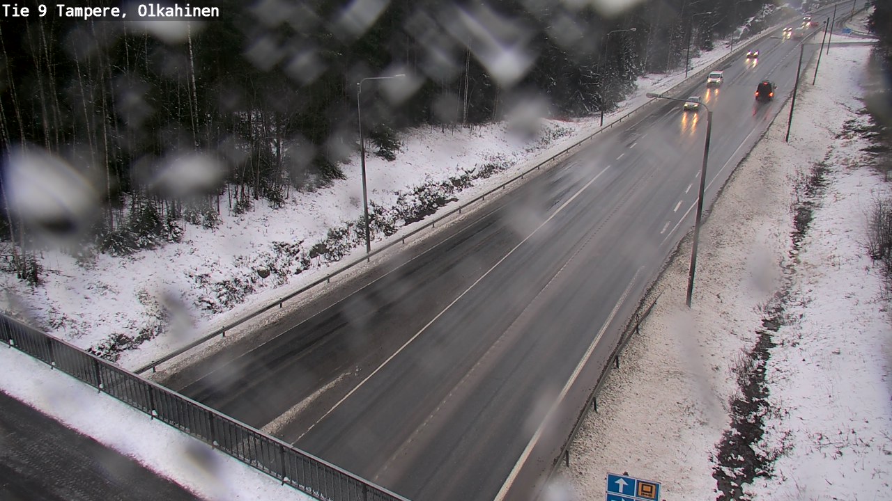 Weather Camera Image Väg 9 Tammerfors, Olkahinen, Tampere, Pirkanmaa