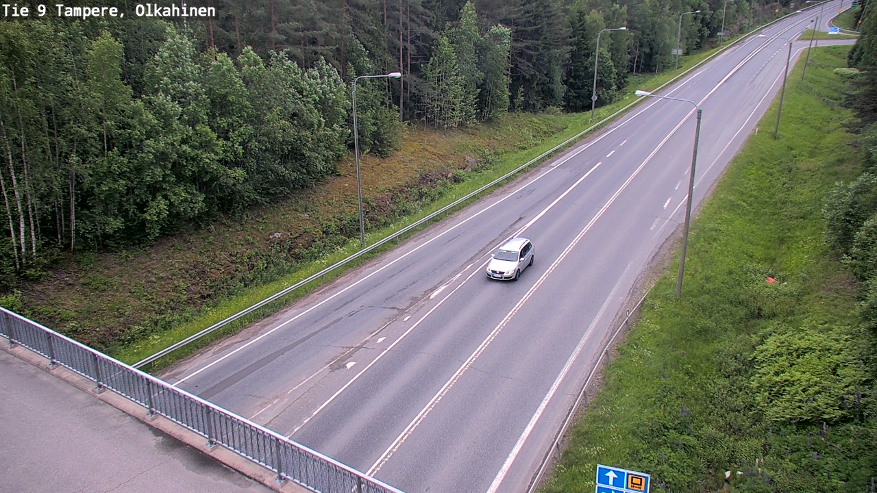 Weather Camera Image Väg 9 Tammerfors, Olkahinen, Tampere, Pirkanmaa