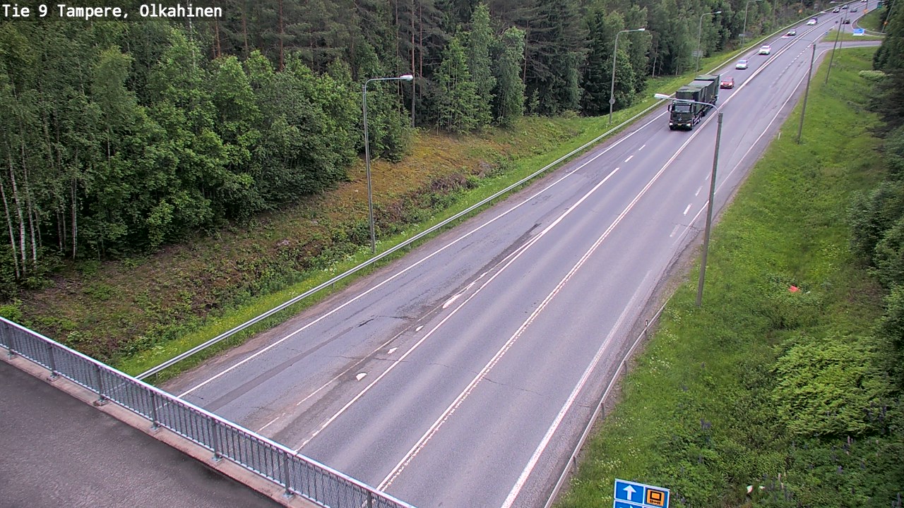 Weather Camera Image Road 9 Tampere, Olkahinen, Tampere, Pirkanmaa
