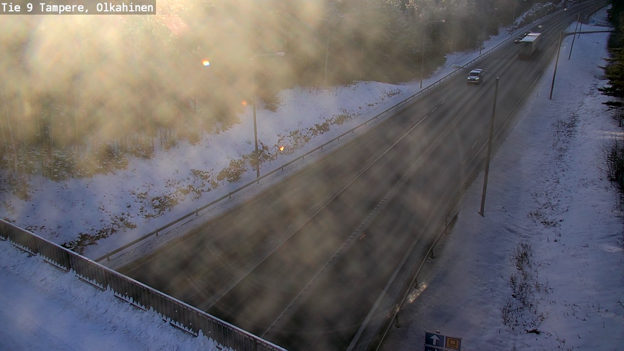 Weather Camera Image Väg 9 Tammerfors, Olkahinen, Tampere, Pirkanmaa
