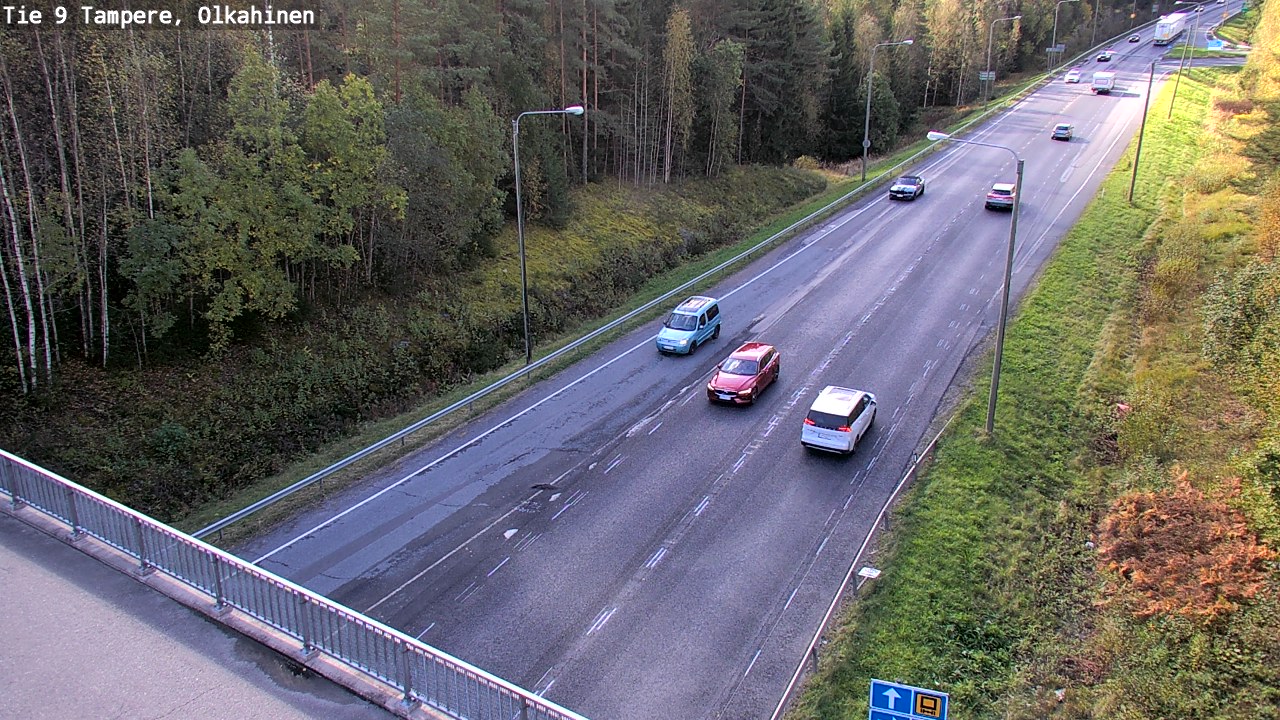 Weather Camera Image Road 9 Tampere, Olkahinen, Tampere, Pirkanmaa
