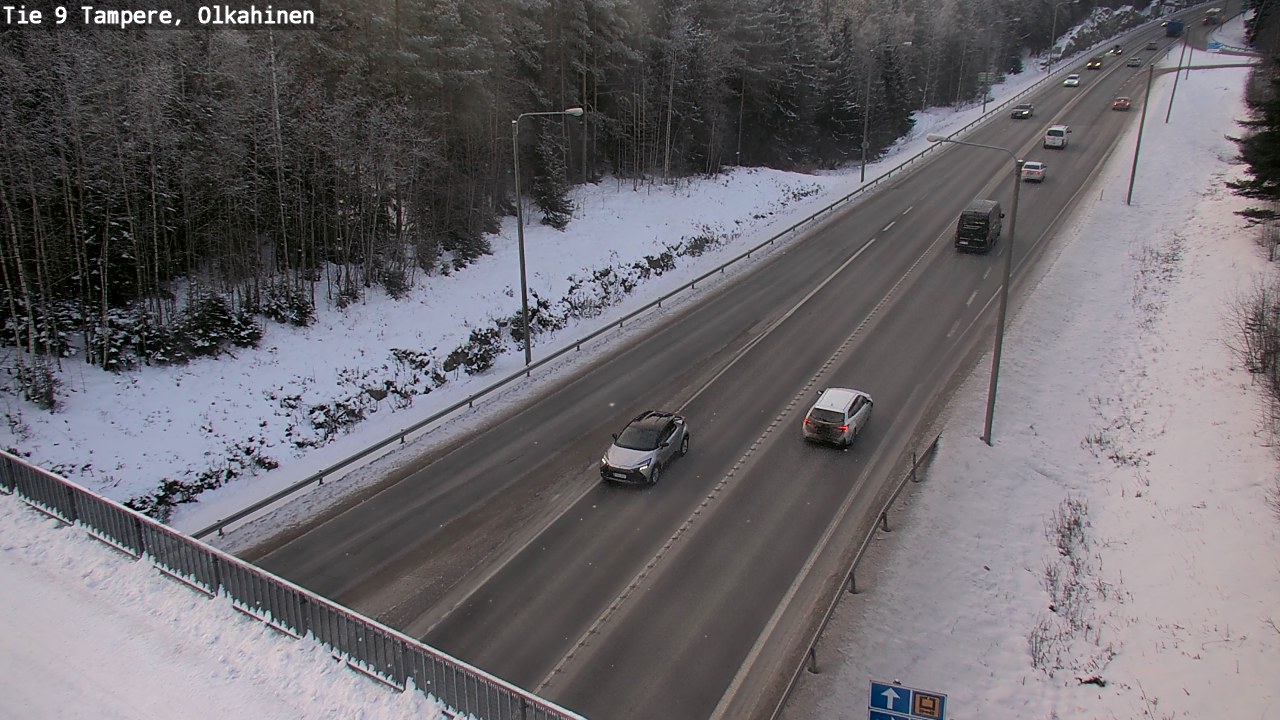 Weather Camera Image Väg 9 Tammerfors, Olkahinen, Tampere, Pirkanmaa