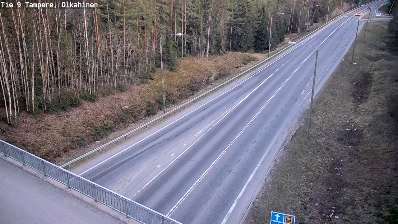 Weather Camera Image Road 9 Tampere, Olkahinen, Tampere, Pirkanmaa