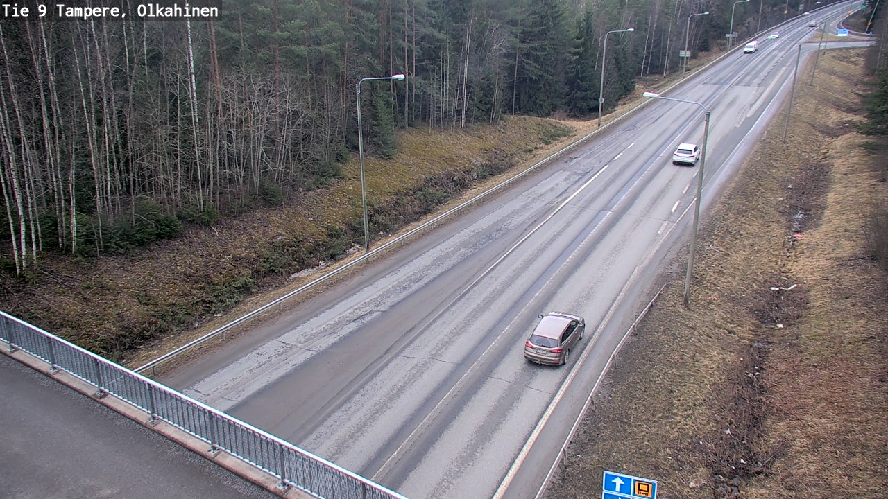 Weather Camera Image Väg 9 Tammerfors, Olkahinen, Tampere, Pirkanmaa
