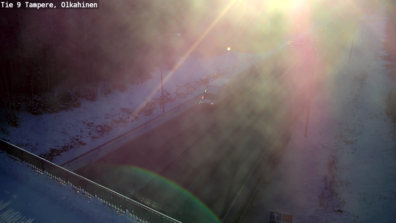 Weather Camera Image Väg 9 Tammerfors, Olkahinen, Tampere, Pirkanmaa