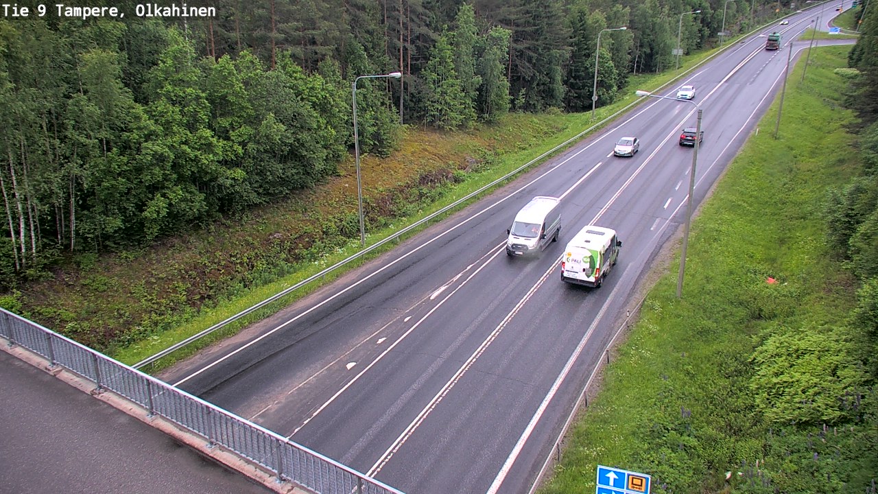 Weather Camera Image Väg 9 Tammerfors, Olkahinen, Tampere, Pirkanmaa