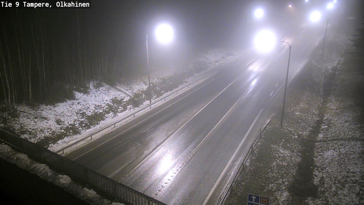 Weather Camera Image Väg 9 Tammerfors, Olkahinen, Tampere, Pirkanmaa
