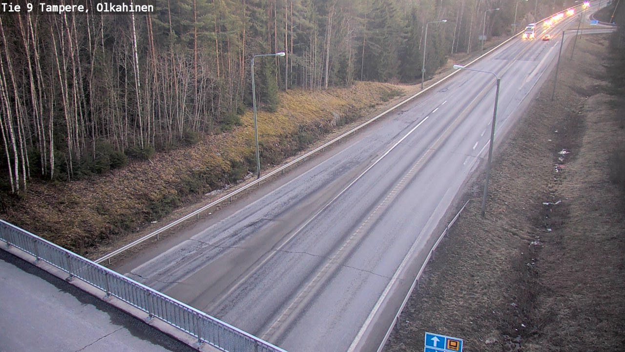 Weather Camera Image Väg 9 Tammerfors, Olkahinen, Tampere, Pirkanmaa