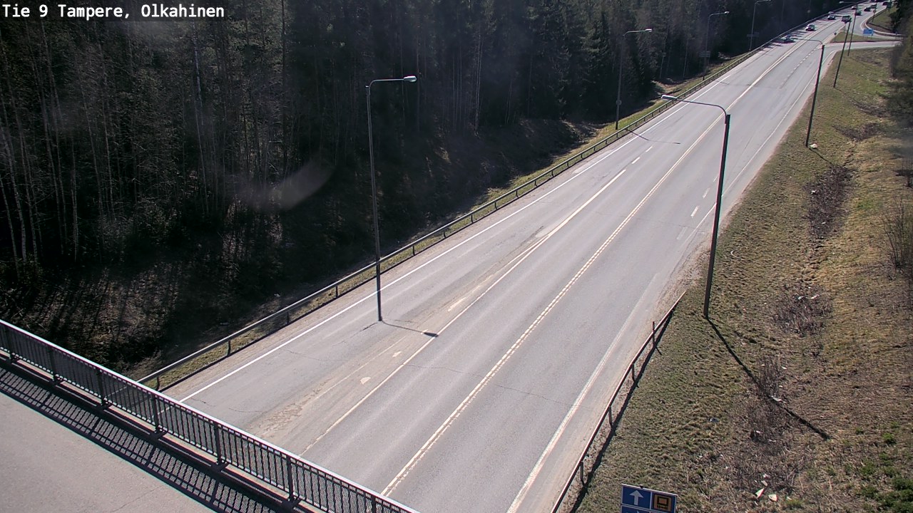 Weather Camera Image Road 9 Tampere, Olkahinen, Tampere, Pirkanmaa