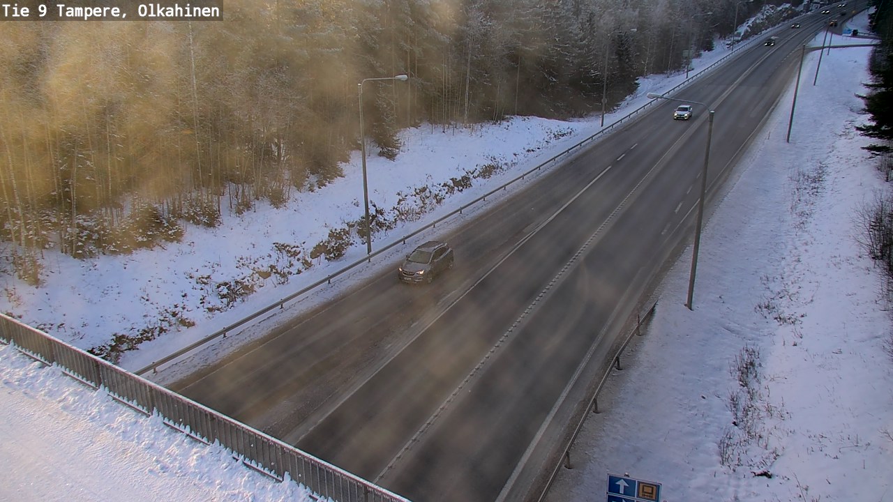 Weather Camera Image Väg 9 Tammerfors, Olkahinen, Tampere, Pirkanmaa