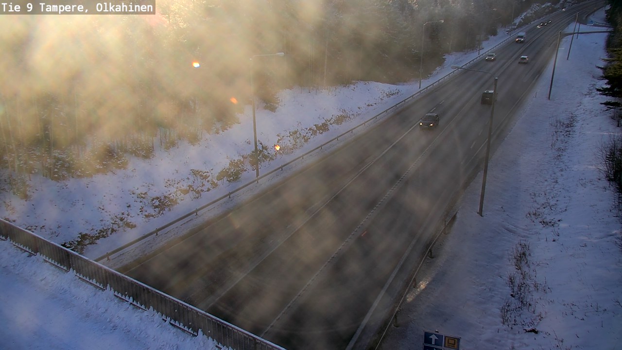 Weather Camera Image Väg 9 Tammerfors, Olkahinen, Tampere, Pirkanmaa
