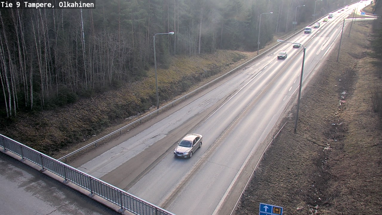 Weather Camera Image Road 9 Tampere, Olkahinen, Tampere, Pirkanmaa
