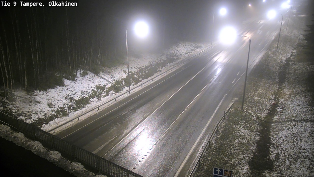 Weather Camera Image Väg 9 Tammerfors, Olkahinen, Tampere, Pirkanmaa