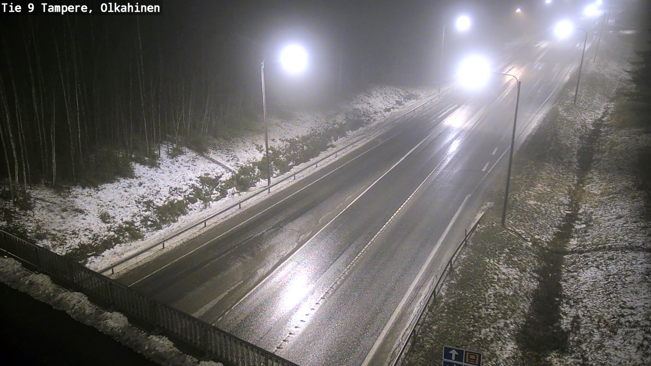 Weather Camera Image Väg 9 Tammerfors, Olkahinen, Tampere, Pirkanmaa