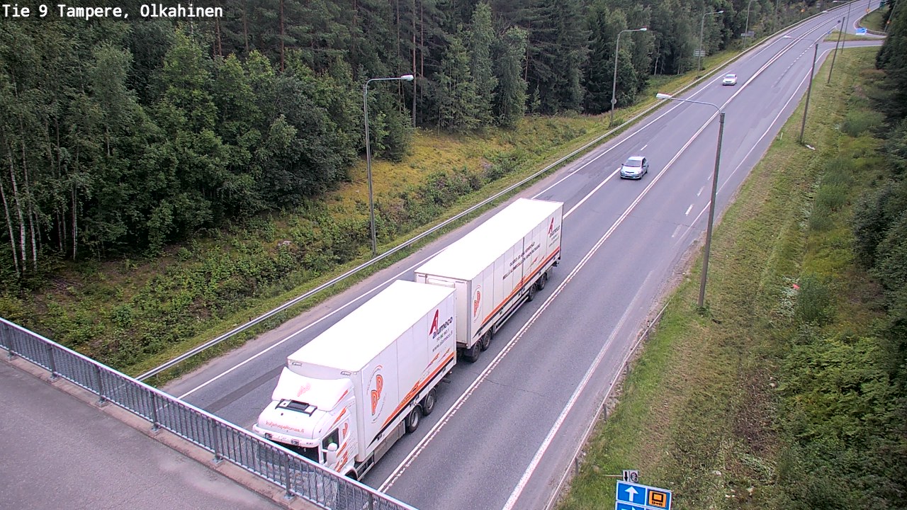 Weather Camera Image Road 9 Tampere, Olkahinen, Tampere, Pirkanmaa
