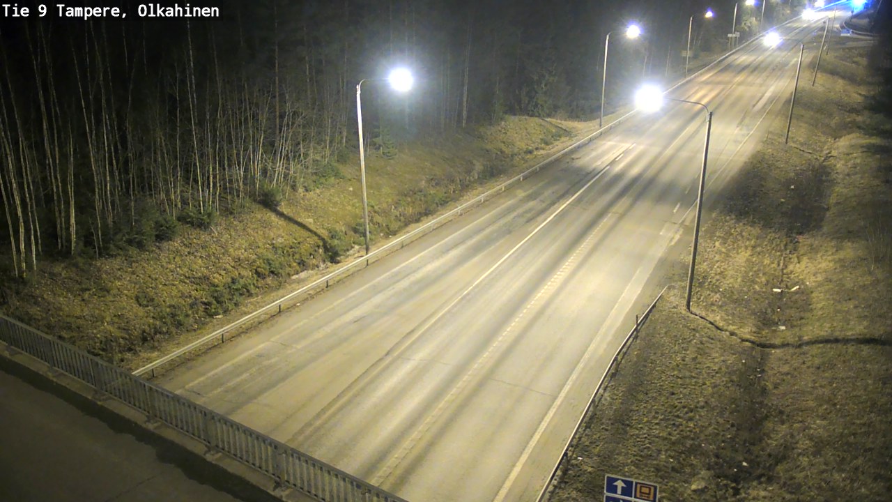 Weather Camera Image Väg 9 Tammerfors, Olkahinen, Tampere, Pirkanmaa