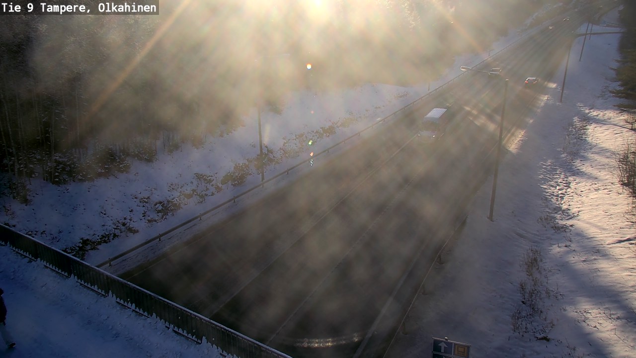 Weather Camera Image Väg 9 Tammerfors, Olkahinen, Tampere, Pirkanmaa