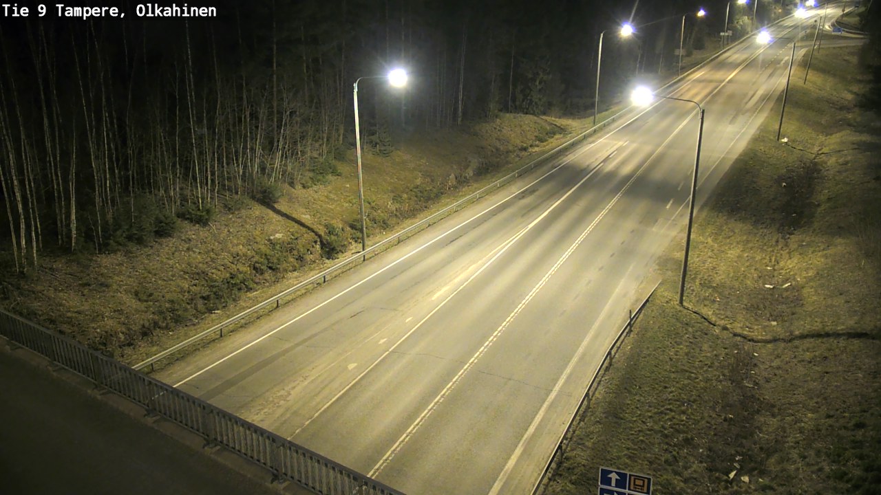 Weather Camera Image Road 9 Tampere, Olkahinen, Tampere, Pirkanmaa