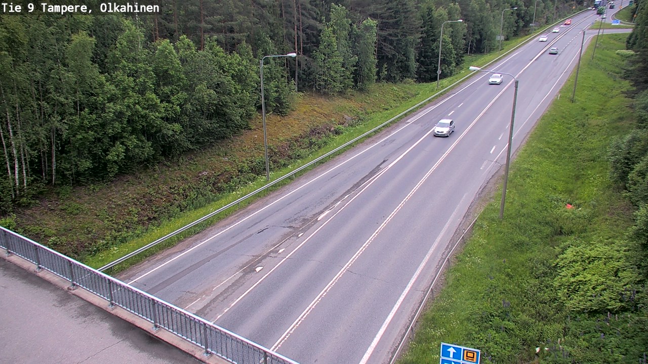 Weather Camera Image Road 9 Tampere, Olkahinen, Tampere, Pirkanmaa
